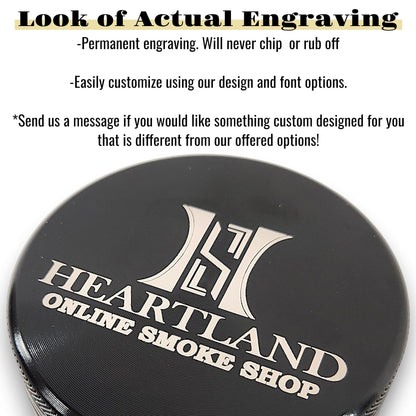 Custom Engraved 2.5" Aluminum Grinder
