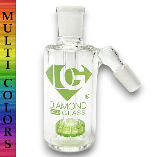 Diamond 4 - 1/2" Ash Catcher Circ Perc 14mm 45 Deg