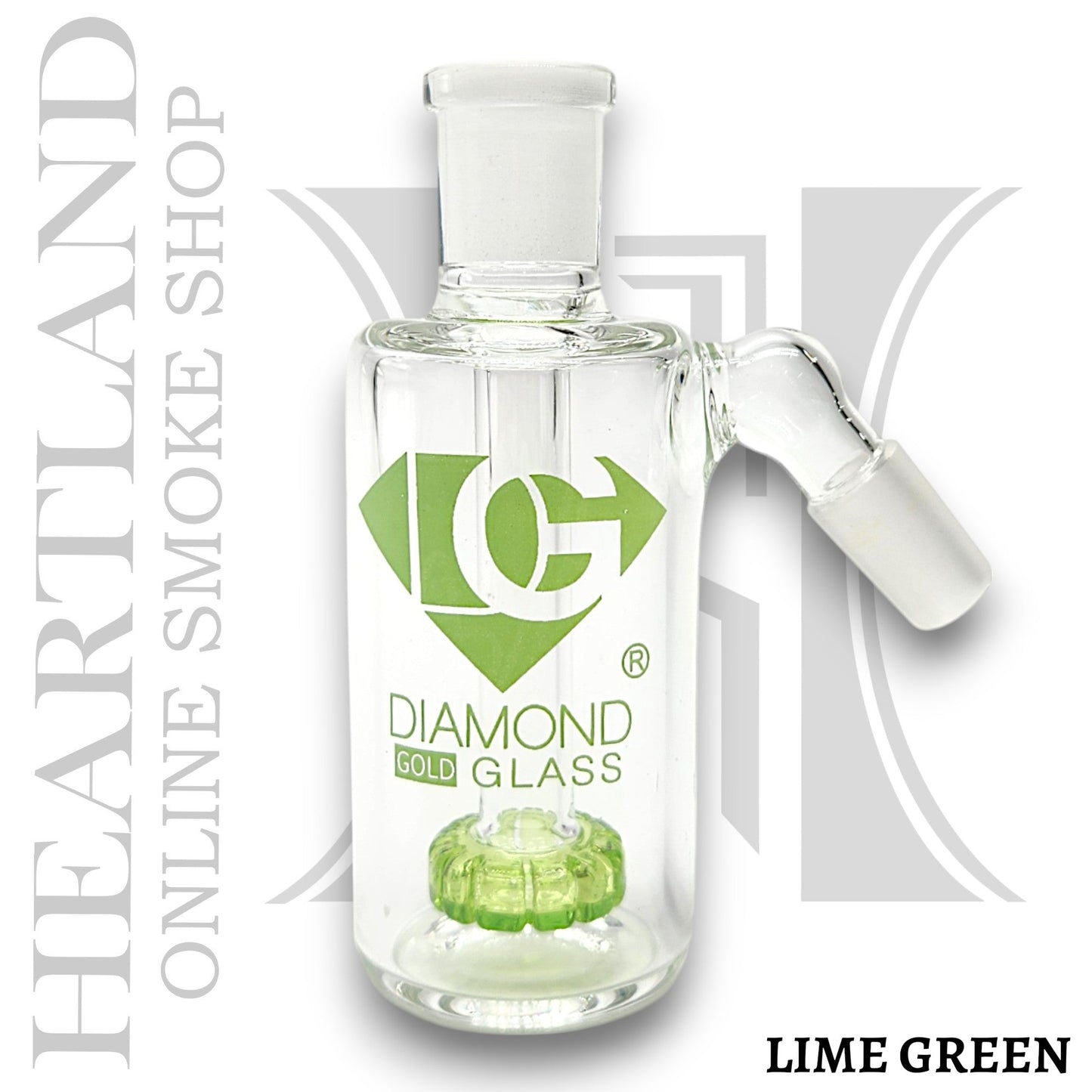 Diamond 4 - 1/2" Ash Catcher Circ Perc 14mm 45 Deg