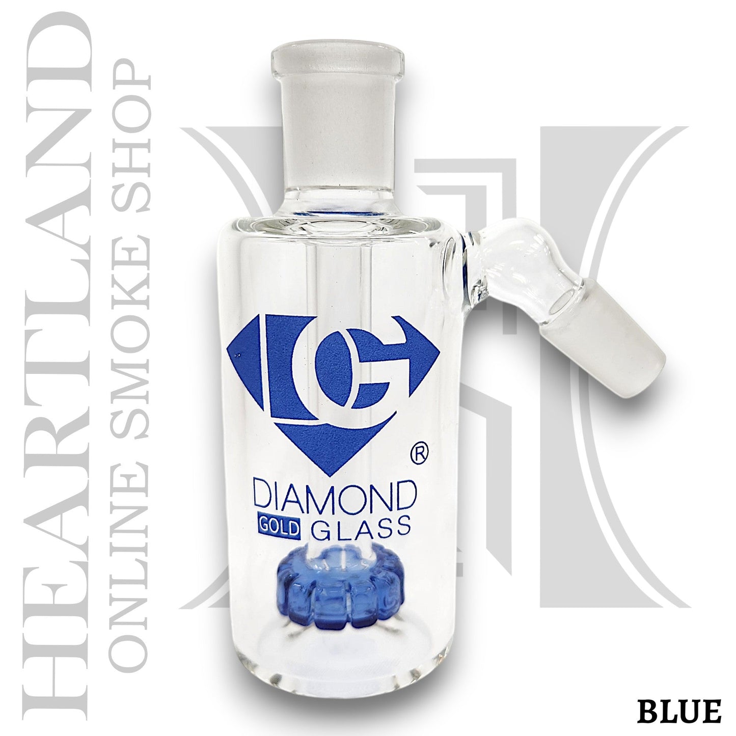 Diamond 4 - 1/2" Ash Catcher Circ Perc 14mm 45 Deg