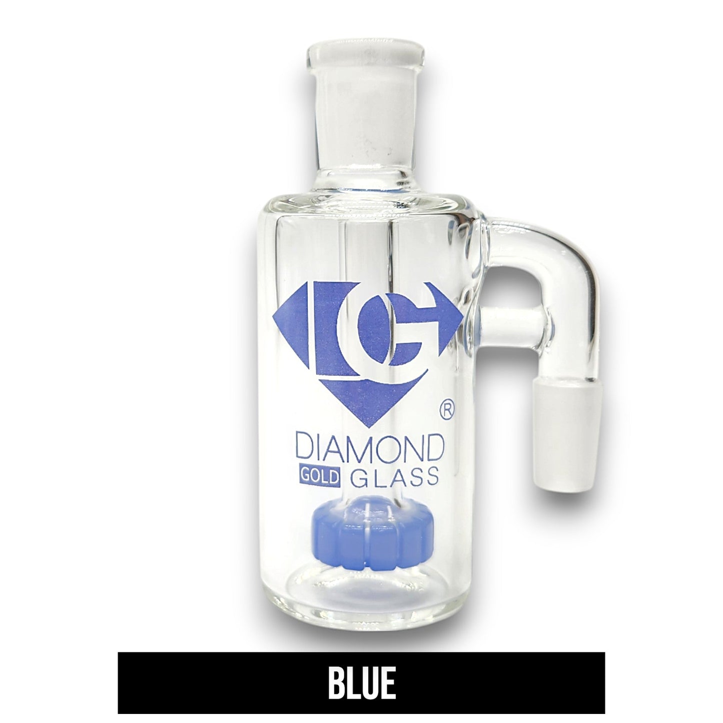 Diamond 4 - 1/2" Ash Catcher Circ Perc 14mm 90 Deg