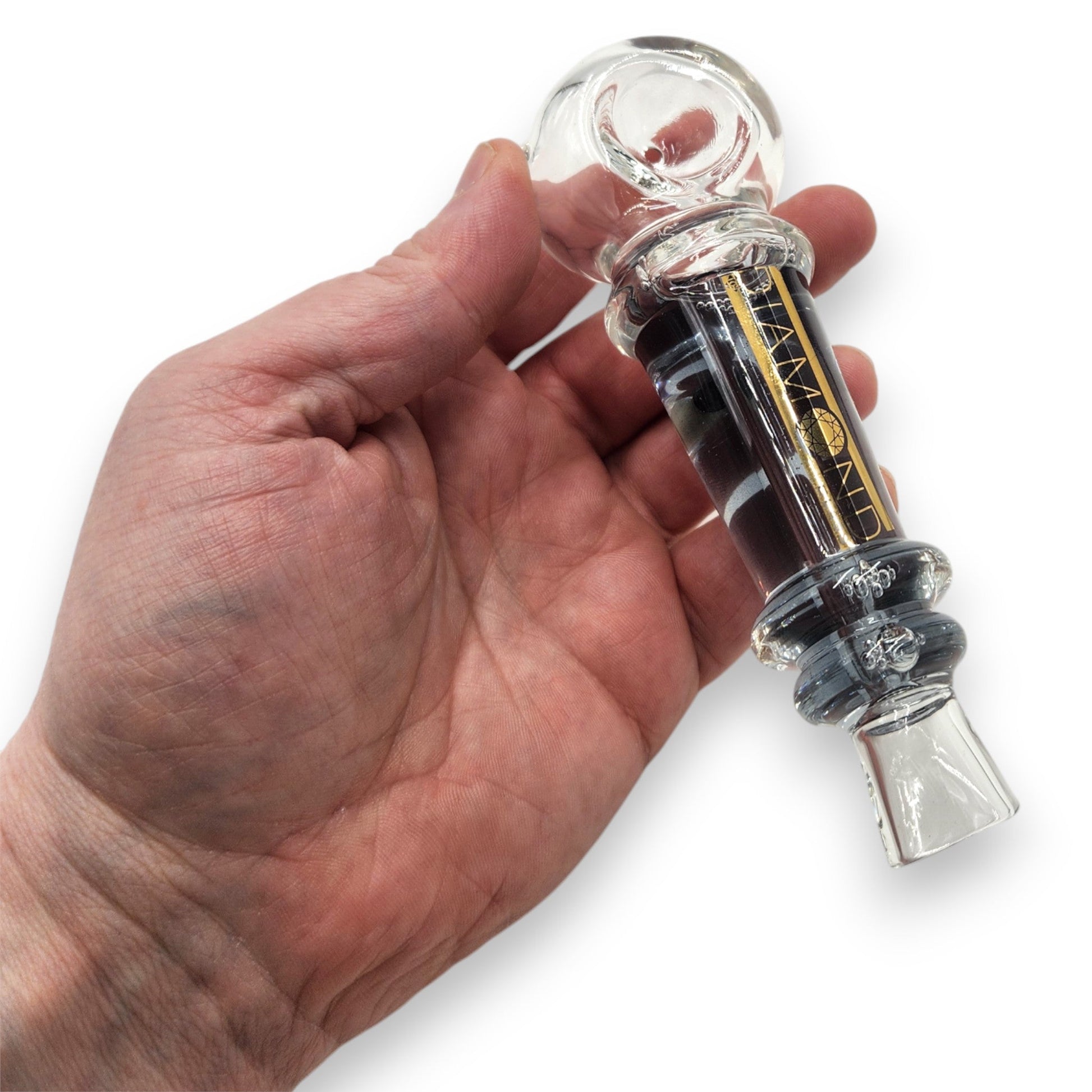 Diamond Glycerin Freezable Glass Hand Bowl Pipe