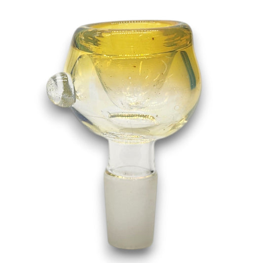 Glass 14mm Male Yellow Bubble Bowl Head