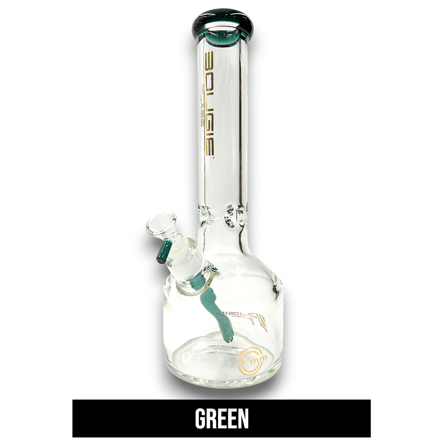 14" Bougie Glass 9mm Heavy Duty Beaker Bong