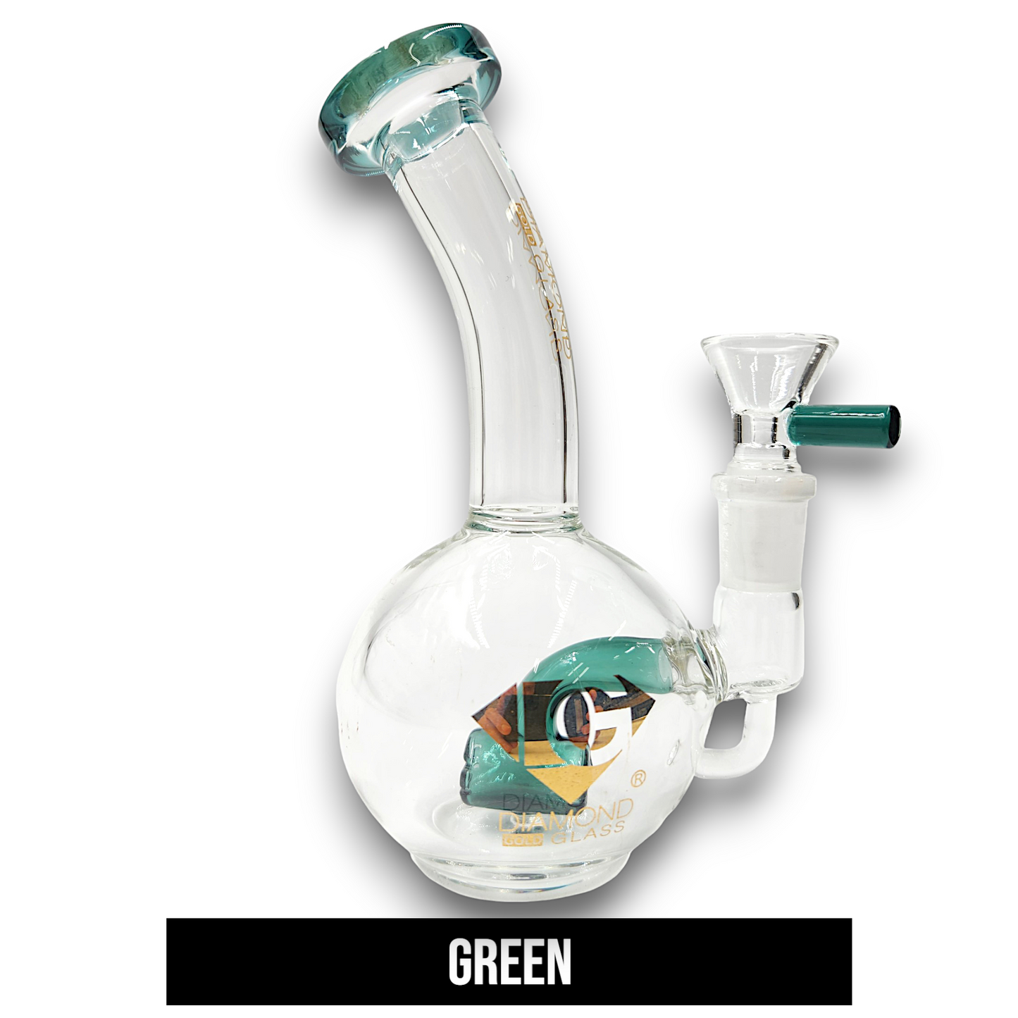 7" Diamond Bubbler Base Barrel Percolator Bubbler Bong