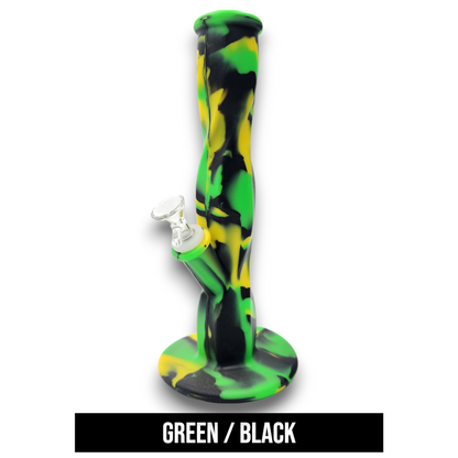 Silicone 10" Straight Tube Bong