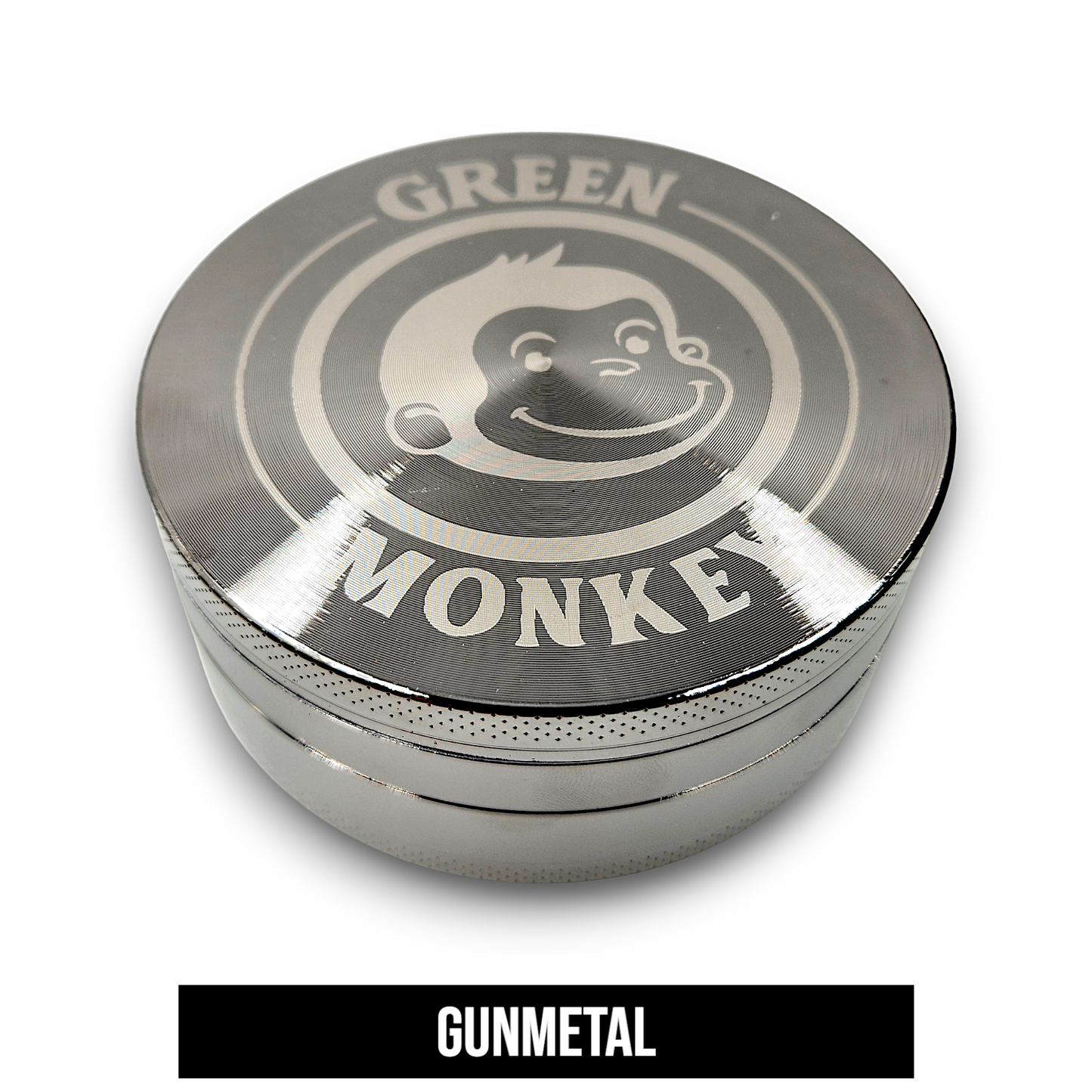 4" Large Green Monkey Capuchin Aluminum 4 Piece Grinder