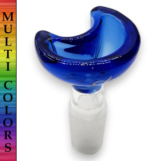 Half Moon Clover Glass Premium Bowl Head 14mm Male