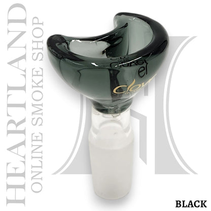 Half Moon Clover Glass Premium Bowl Head 14mm Male