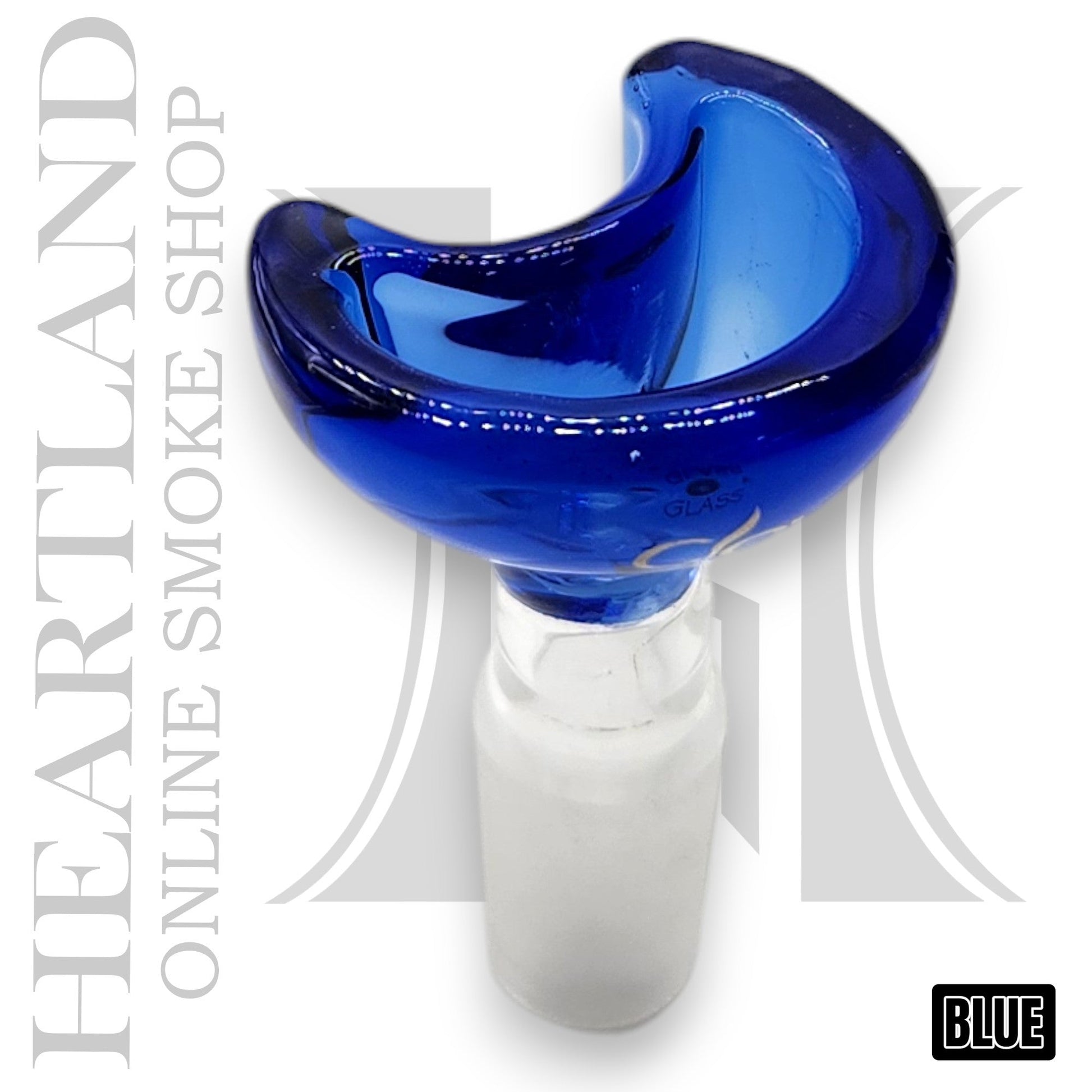 Half Moon Clover Glass Premium Bowl Head 14mm Male