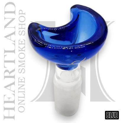 Half Moon Clover Glass Premium Bowl Head 14mm Male
