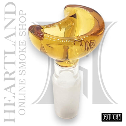 Half Moon Clover Glass Premium Bowl Head 14mm Male