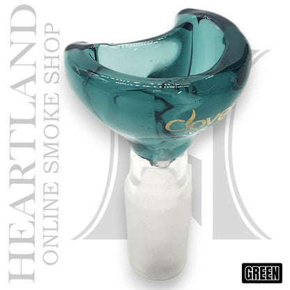 Half Moon Clover Glass Premium Bowl Head 14mm Male
