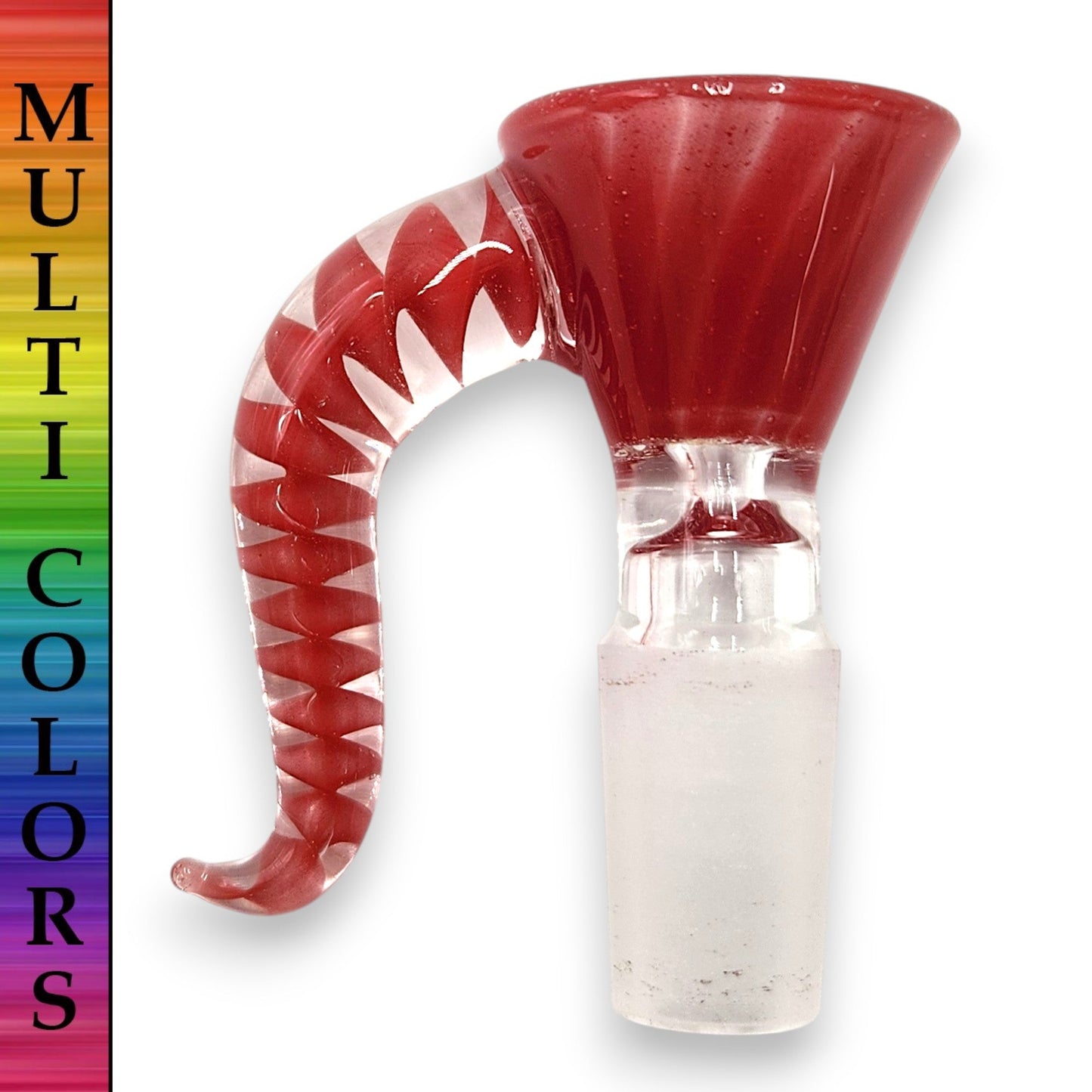 Horn Handle Glass Bowl Head 14mm Male