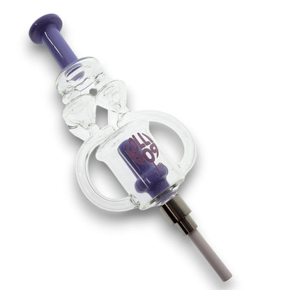 Lollipop Golden Flow Double Arm Recycler Nectar Collector Dab Straw