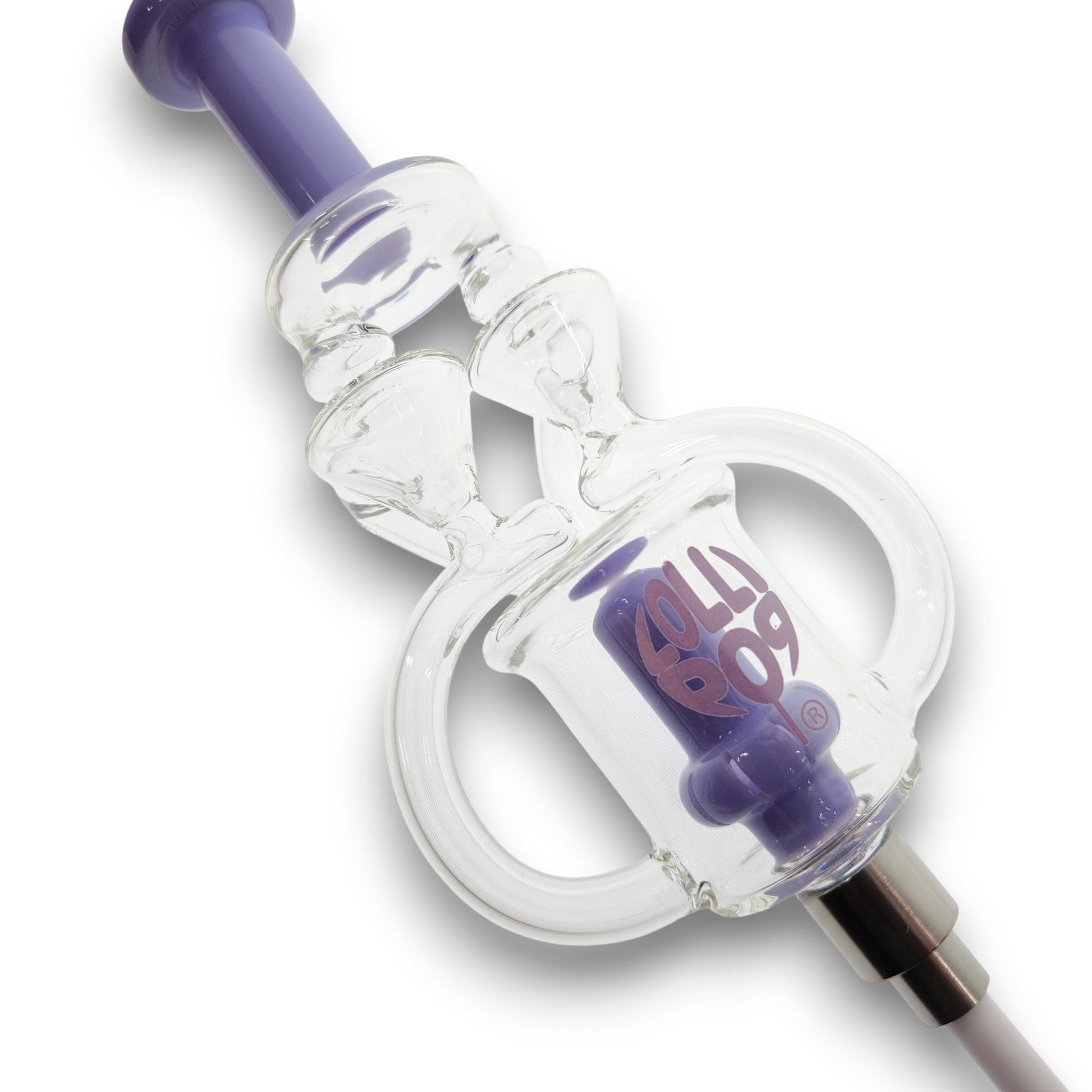 Lollipop Golden Flow Double Arm Recycler Nectar Collector Dab Straw