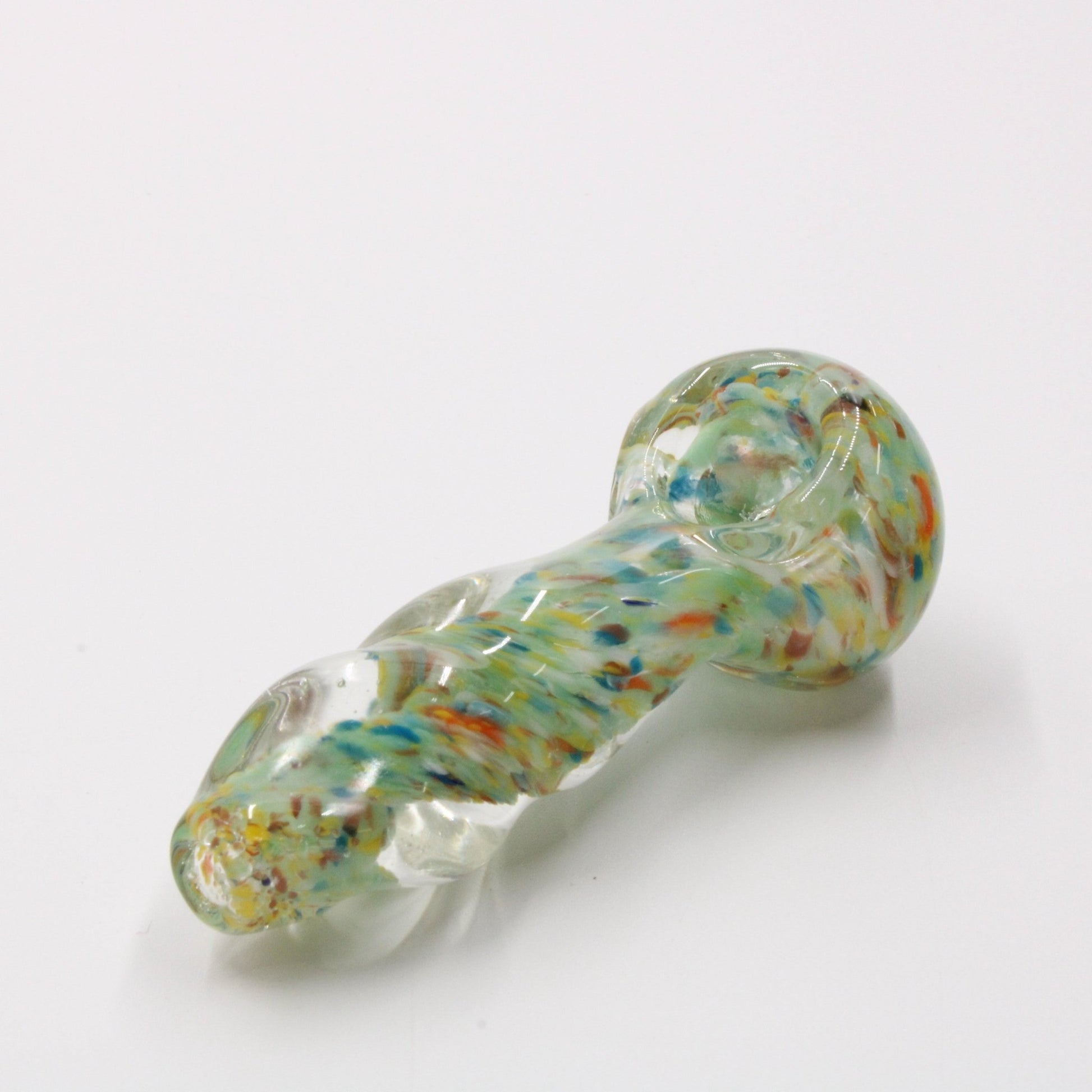 Medium 3 - 3/4" Glass Spoon Hand Bowl