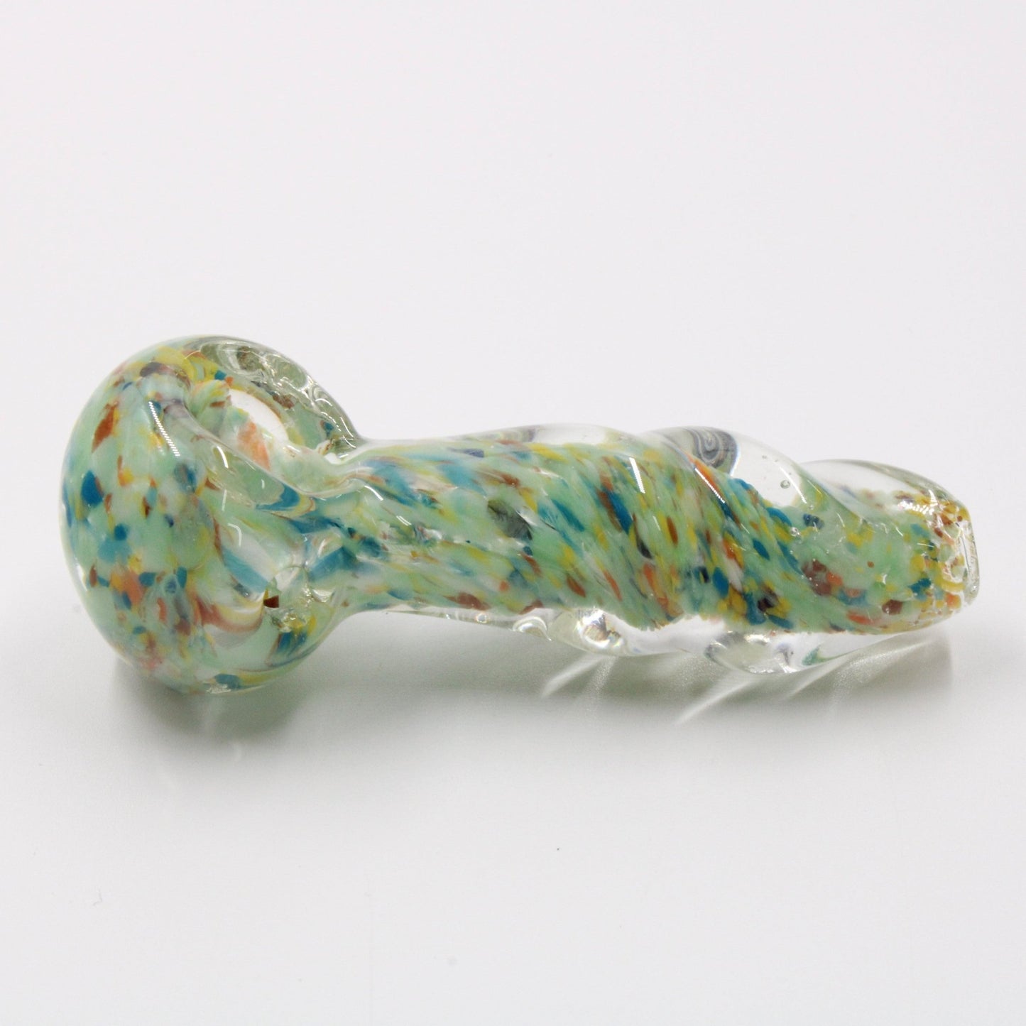 Medium 3 - 3/4" Glass Spoon Hand Bowl