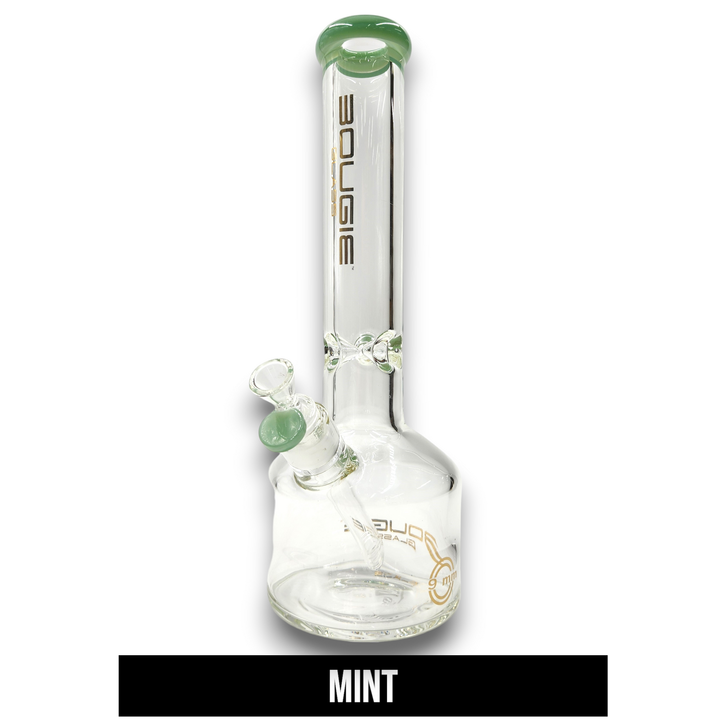 14" Bougie Glass 9mm Heavy Duty Beaker Bong