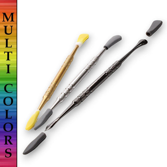 Ooze Two Sided Metal Dab Tool With Silicone Ends