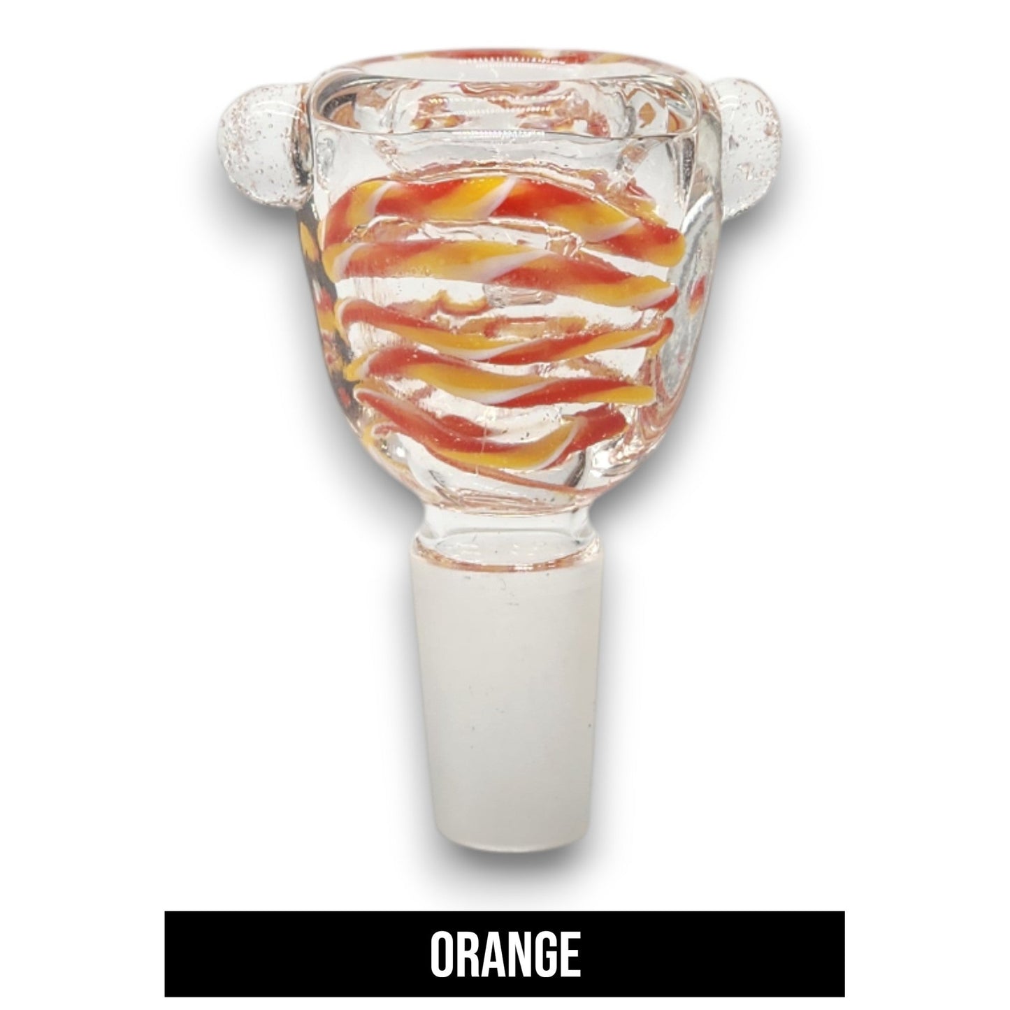 Oval Color Swirl Bowl Head 14mm Male