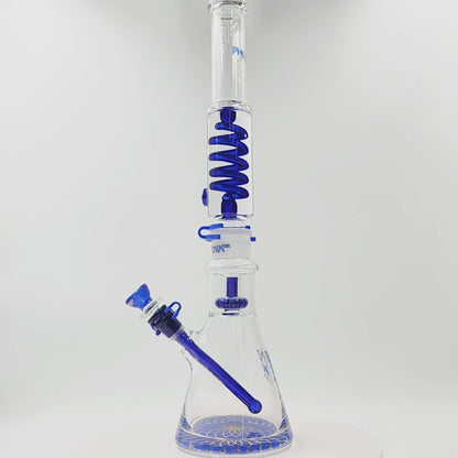 19" Phoenix Star Freezable Glycerin Showerhead Perc Beaker Bong