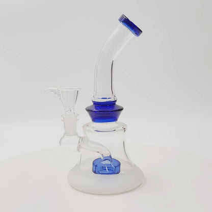 8" Opaque Base Circ Perc Bong