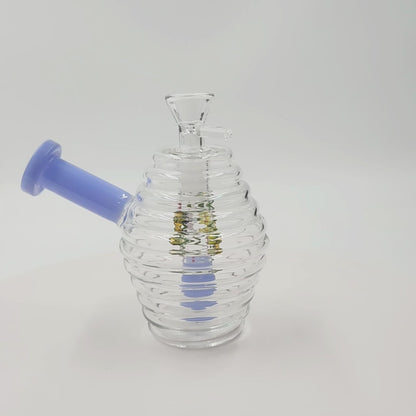 5" Bee Hive Honeycomb Bubbler Bong