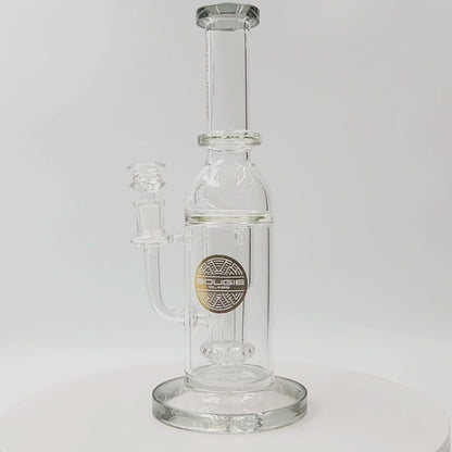 12" Bougie Glass Showerhead Perc Recycler Bong