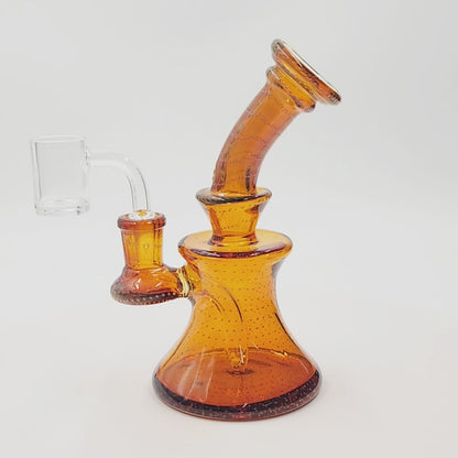 6-1/2" Pulsar Bubble Matrix Hourglass Dab Rig Bong