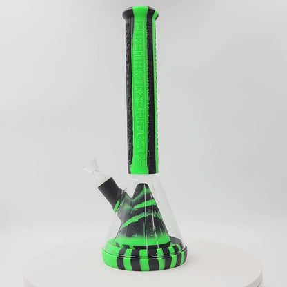 14" Silicone and Glass Volcano Bong