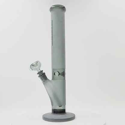 16" Diamond Glass Sandblasted Matte Finish Straight Tube Bong