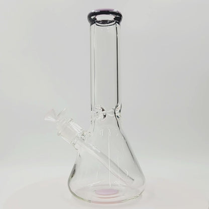 12" Heavy Duty Color Top Beaker Bong