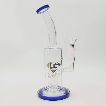 10" Diamond Glass Tree Percolator Barrel Bong