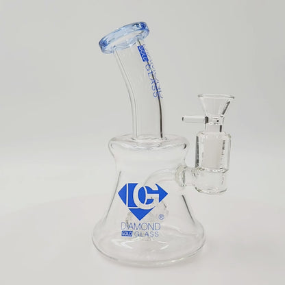 8" Diamond Barrel Perc Bong