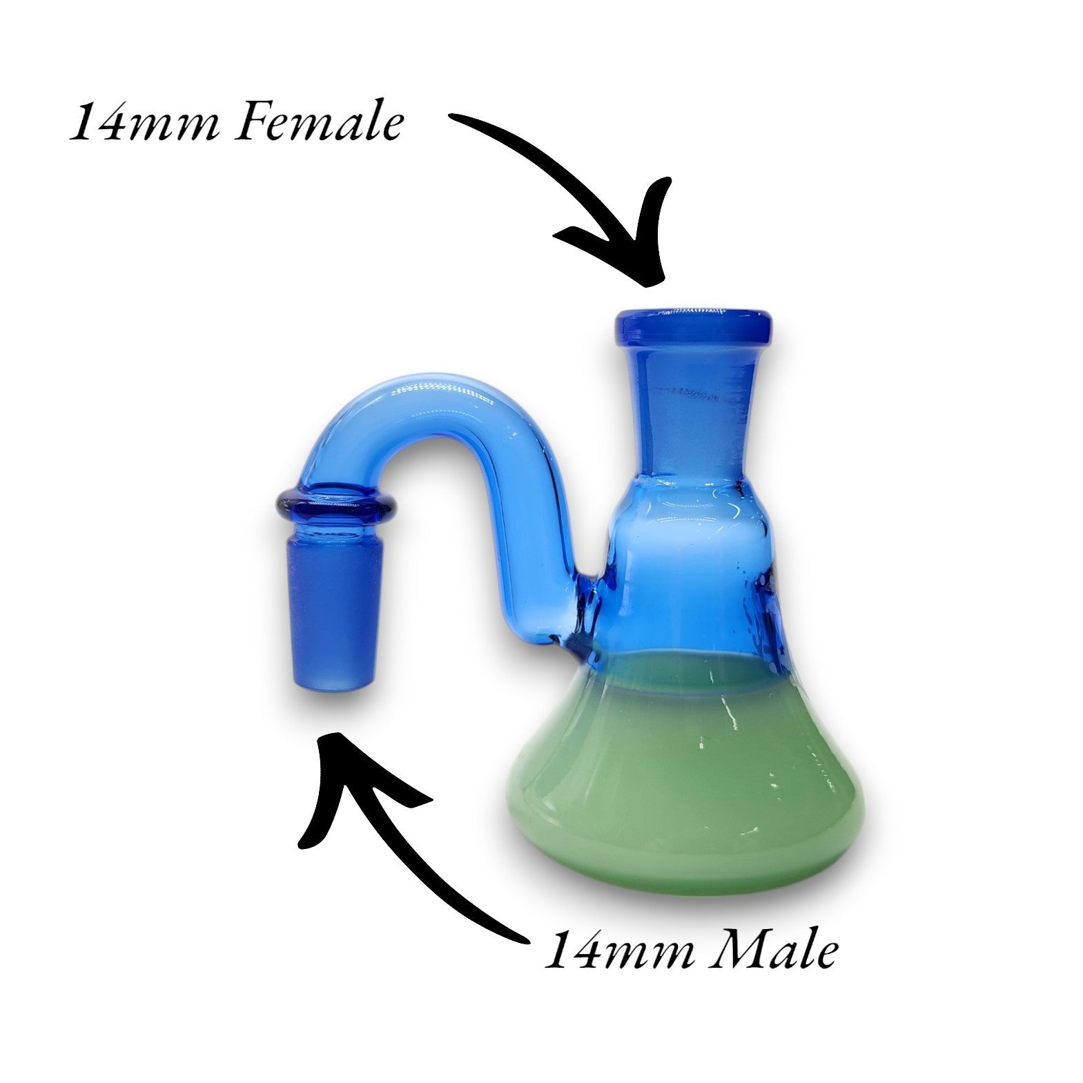 Pulsar Colored Open Tank Ash Catcher 90 Deg 14mm