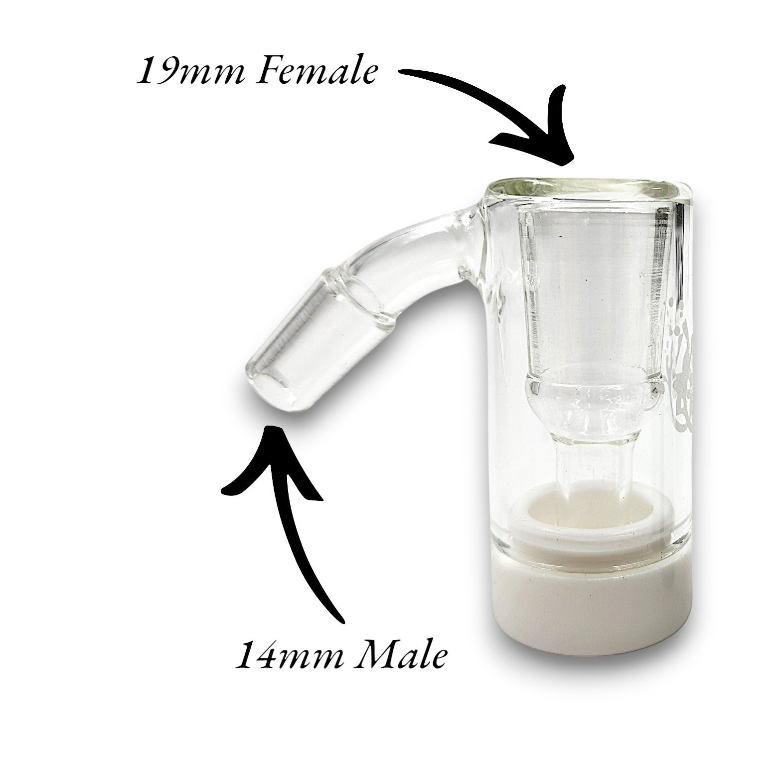 Pulsar Oil Reclaimer with Storage 45 deg 19mm male slide / 14mm male to bong