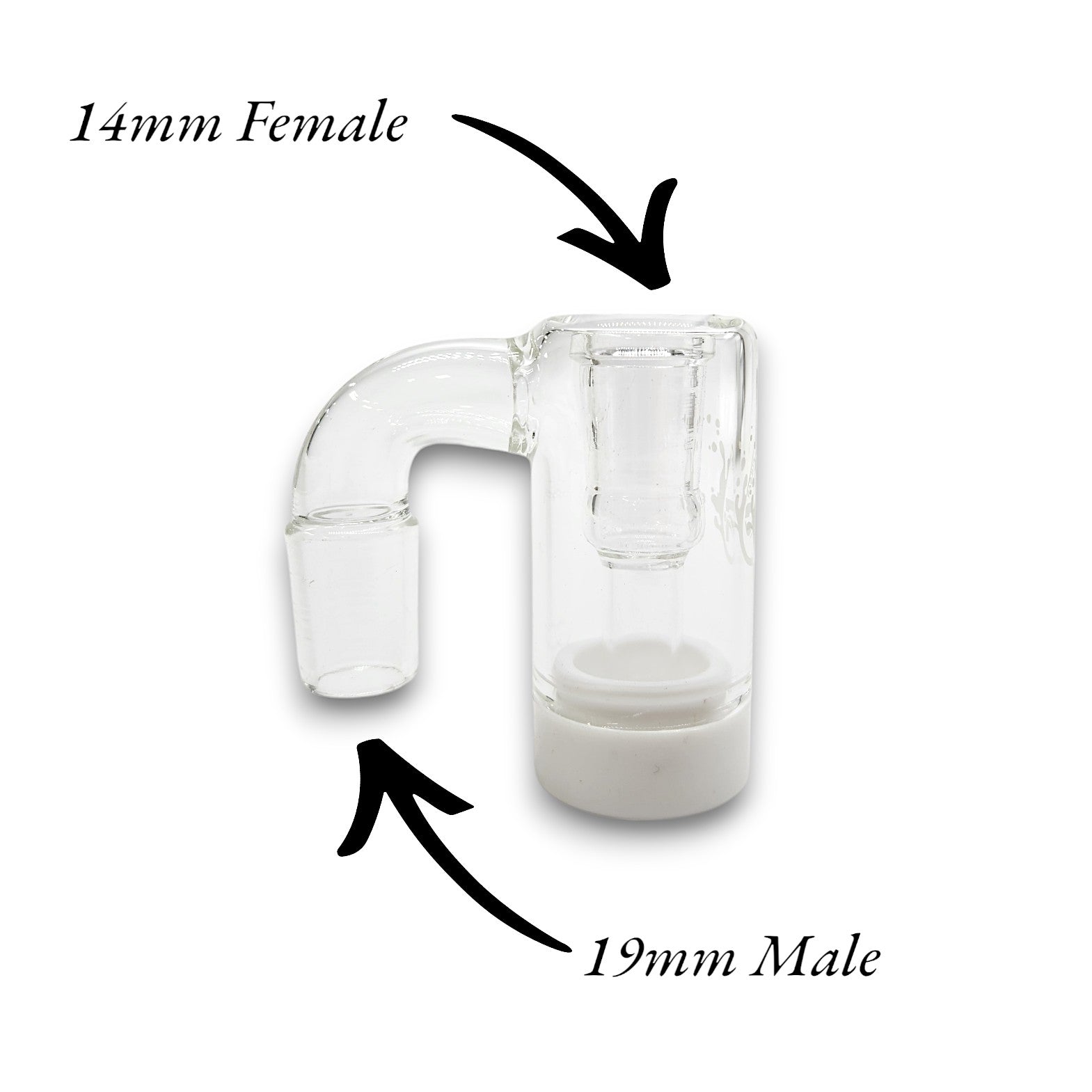 Pulsar Oil Reclaimer with Storage 90 deg 14mm male slide / 19mm male to bong