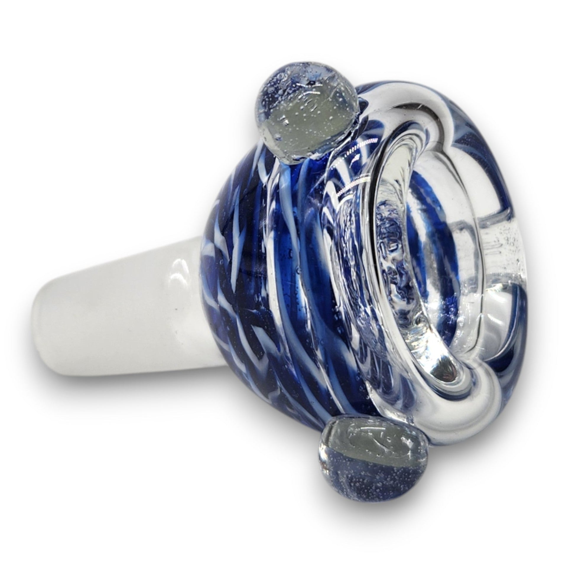 Round Color Swirl Bowl Head 14mm Male