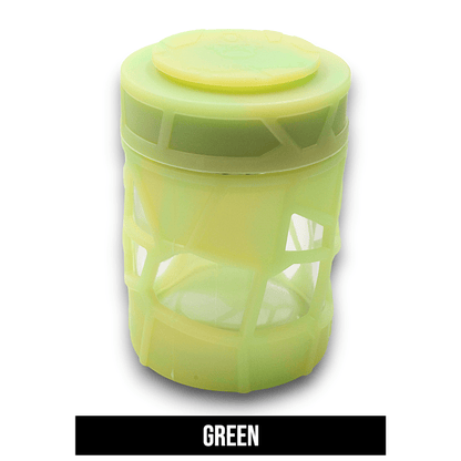 Space King Alien Ape Silicone Glass Storage Jar Child Resistant Lid