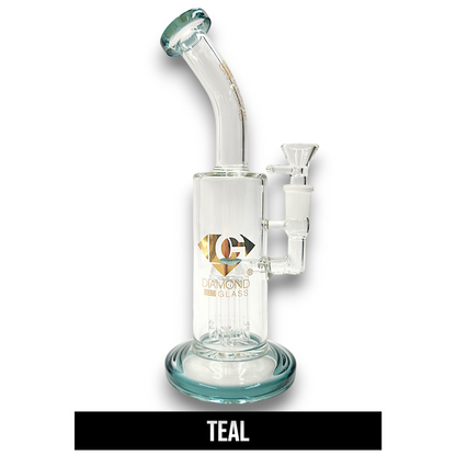 10" Diamond Glass Tree Percolator Barrel Bong