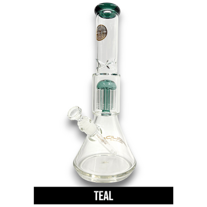 15" Bougie Glass Heavy Duty Tree Percolator Beaker Bong