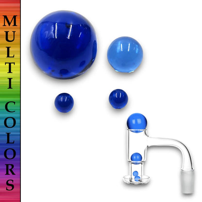 Terp Slurper Solid Color Marble 4 Piece Set