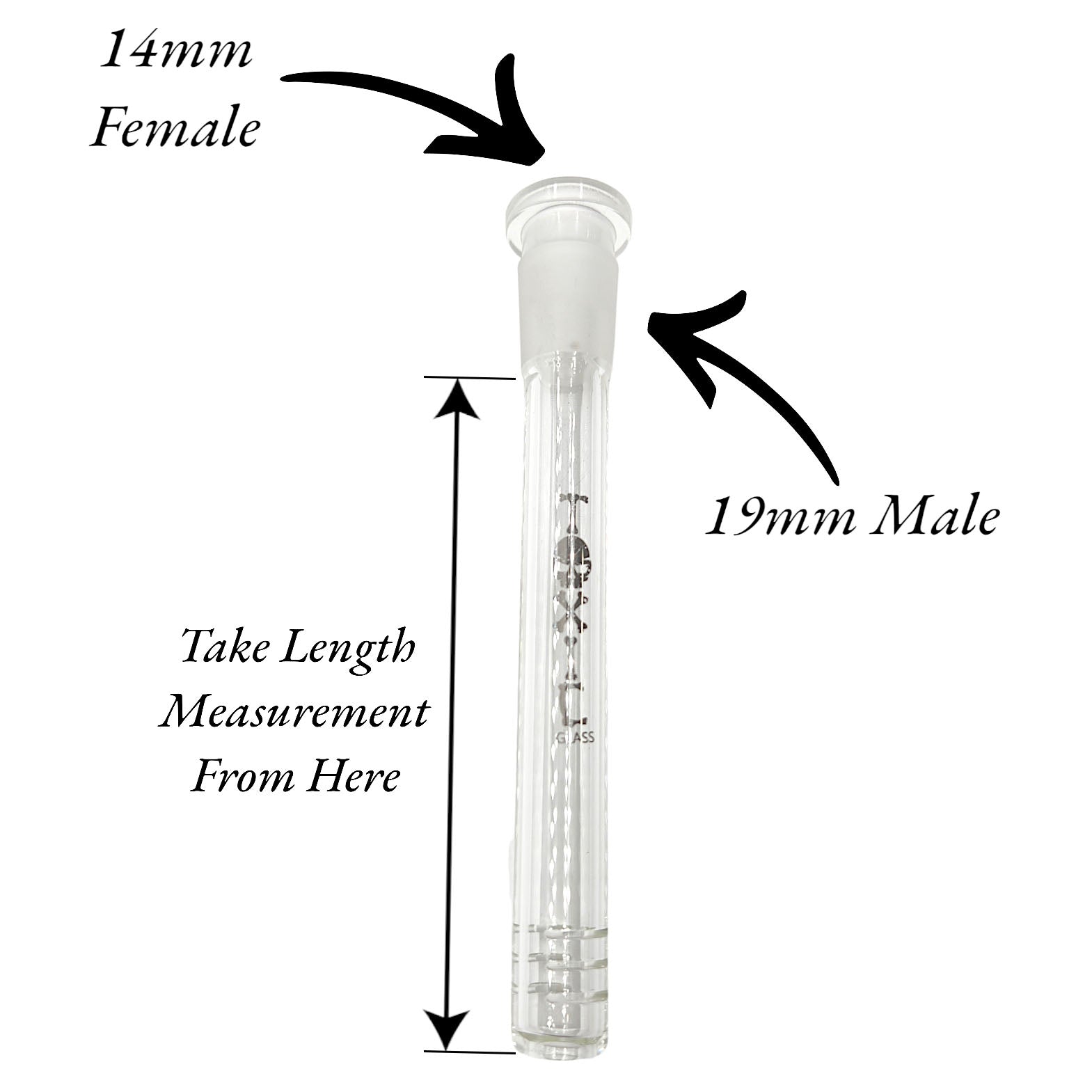 Toxic Glass 4 - 1/2" and 5" Heavy Duty Downstem