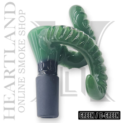 Unique Horn Glass Premium Bowl Head 14mm Male