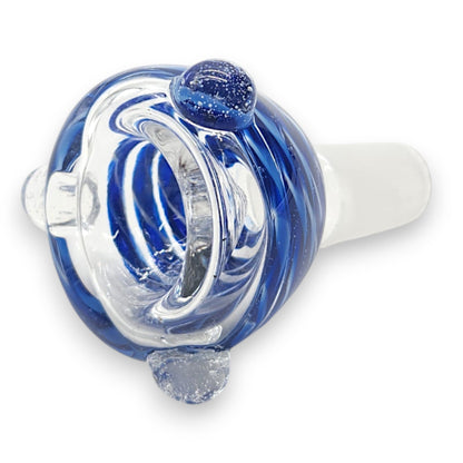 Universal Grab Color Swirl Glass Bowl Head 14mm Male
