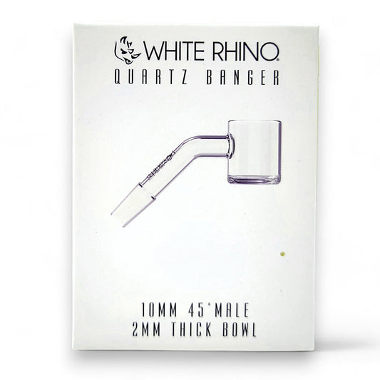 White Rhino Quartz Banger 10mm Male 45 deg